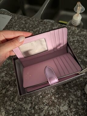 Pink Women's Wallet - Compact Card Holder Kate Spade - New